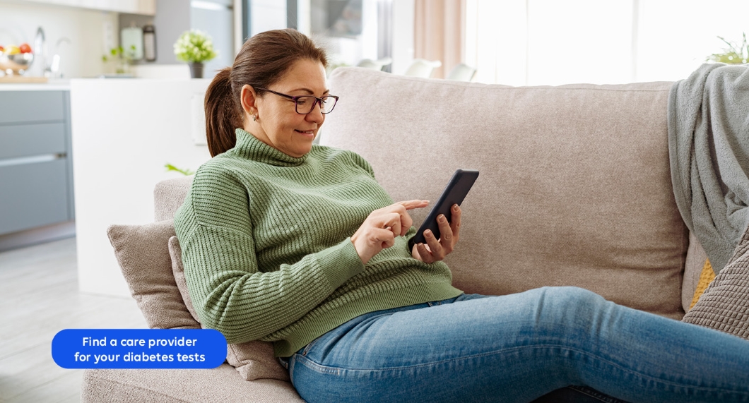 Find a care provider for your diabetes tests